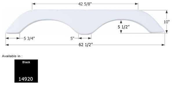 Icon Fender Skirt for Tandem Axle RVs (MPN: 14920)