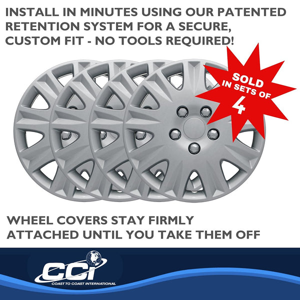 Coast To Coast 15 Inch Wheel Cover Set (MPN: IWCB811115S)