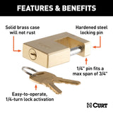 Curt Trailer Coupler Lock (MPN: 23546)