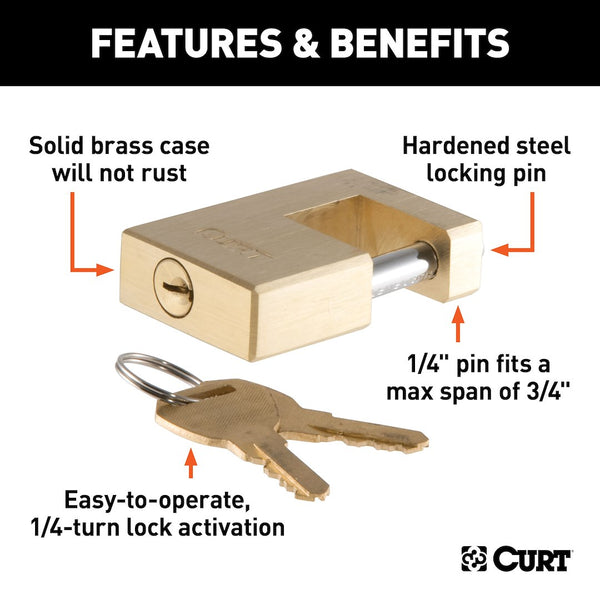 Curt Trailer Coupler Lock (MPN: 23546)