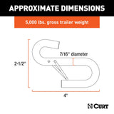 CURT Trailer Safety Chain Hook (MPN: 81820)
