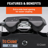 CURT A20 Fifth Wheel Trailer Hitch (MPN: 16092)