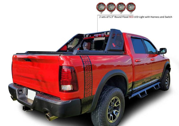 Black Horse Off Road Vigor Truck Bed Bar (MPN: VIRB02B-PLFR)