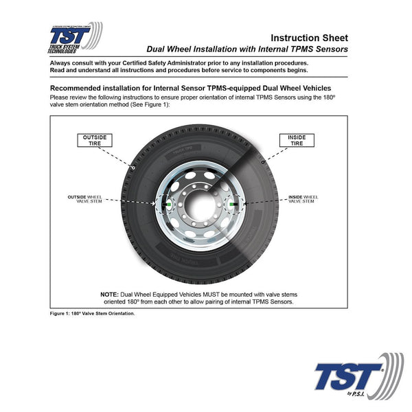 Truck System Technology Tire Pressure Monitoring System (MPN: TST-507-INT-S1)