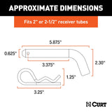 Curt 5/8 Inch Bent Trailer Hitch Pin (MPN: 21580)