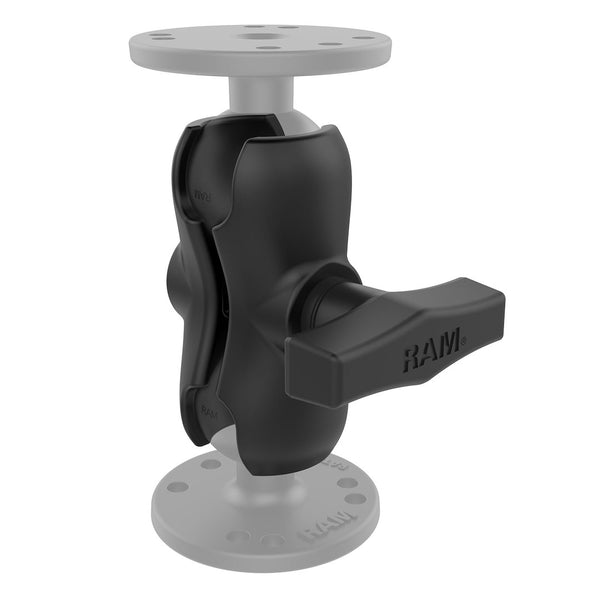 Ram Mounts Short Double Socket Arm (MPN: RAM-201U-B)