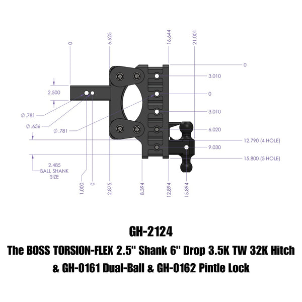 Gen-Y Hitch Torsion-Flex Drop Hitch (MPN: GH-2124)