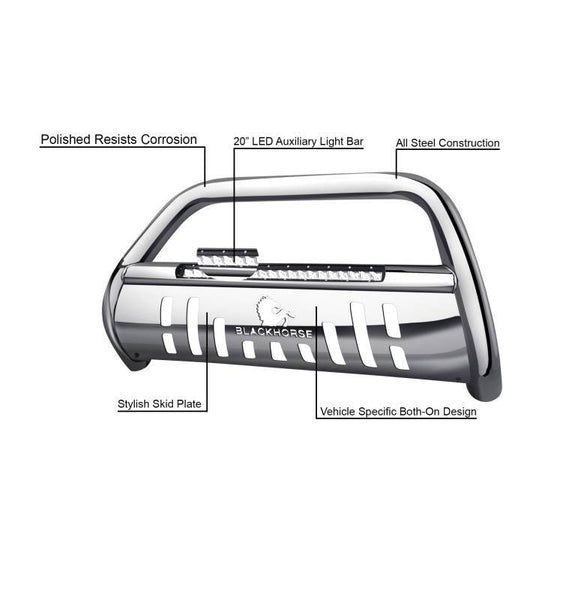Black Horse Off Road Bull Bar (MPN: BE-A1602S)
