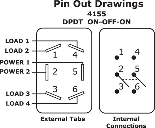Multi Purpose Toggle Switch by Blue Sea (MPN: 4155-BSS)