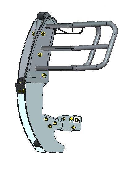 Black Horse Off Road Grille Guard (MPN: RU-CHTA07-B)