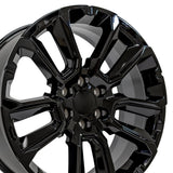 OE Wheels CV68 Gloss Black Wheel (MPN: CV68-22090-6550-28B)