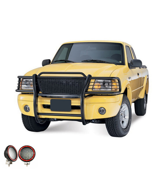 Black Horse Grille Guard Kit (MPN: 17FR20MA-PLFR)