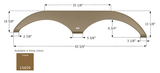 Icon Fender Skirt for Tandem Axle RVs (MPN: 15659)