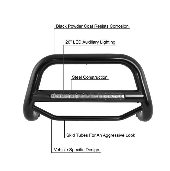 Black Horse Off Road Bull Bar (MPN: MAB-MIB8001B)