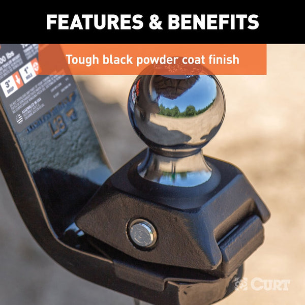 Curt RockerBall Trailer Hitch Ball Mount (MPN: 45143)