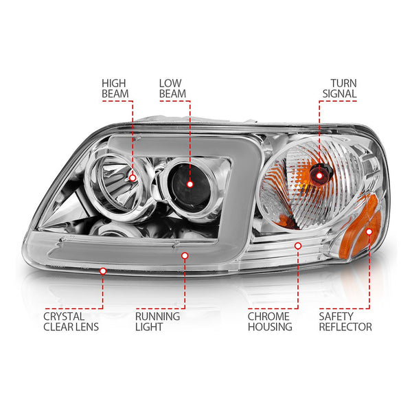 AnzoUSA Headlight Assembly Set (MPN: 111504)