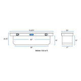 UWS Crossover Deep Angled Tool Box (MPN: TBSD-72-A)