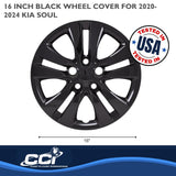 Coast To Coast 16 Inch Wheel Cover Set (MPN: 54816BLK)