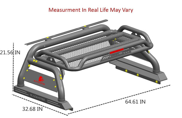 Black Horse Off Road Truck Bed Bar (MPN: ATRB5BK)