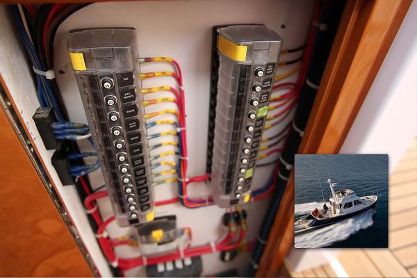 Blue Sea Circuit Breaker Block 6 Position Independent Source (MPN: 5050-BSS)