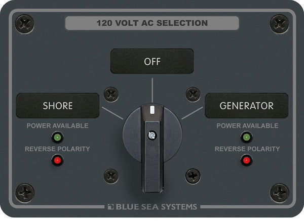 Blue Sea Switch Panel With Rocker Switch (MPN: 8367-BSS)