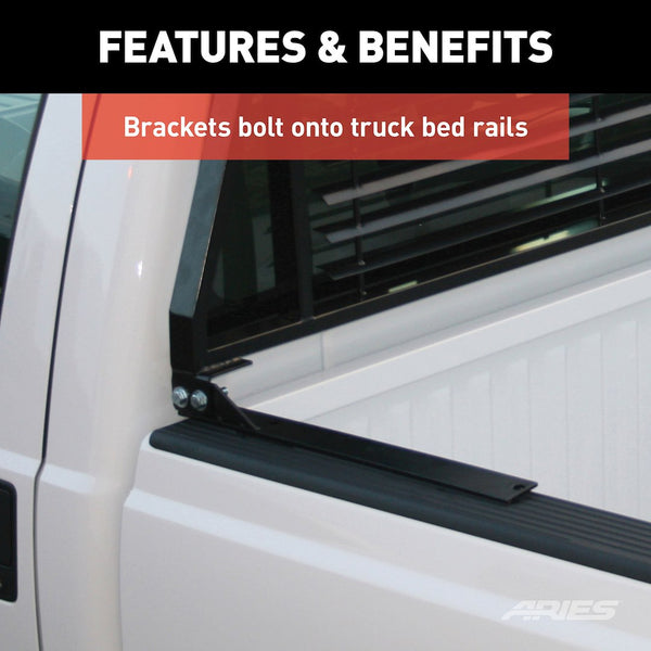 Aries Classic Louvered Headache Rack (MPN: 111001)