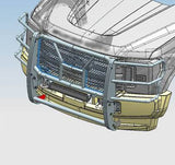 Black Horse Off Road Grille Guard (MPN: RU-FOF217-B)