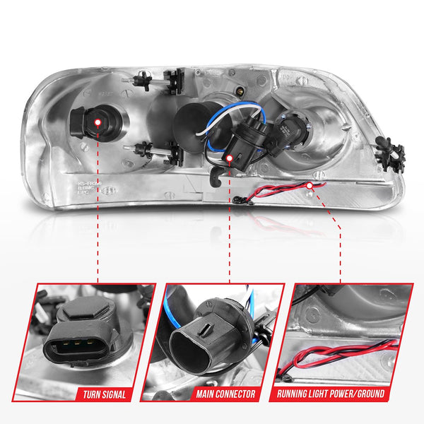 AnzoUSA Headlight Assembly Set (MPN: 111504)