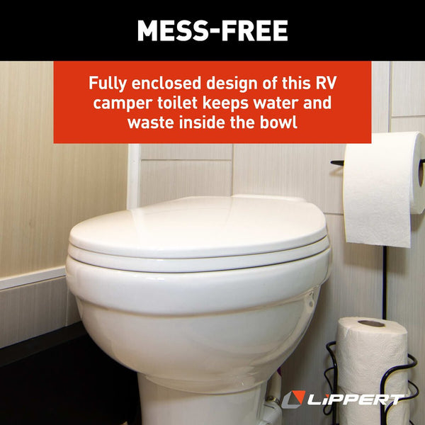 Lippert Toilet With Elongated Seat (MPN: 2022113192)