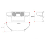 Black Horse Off Road Grille Guard (MPN: RU-DORA20-B)