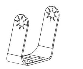 Westin Driving Fog Light Mounting Bracket (MPN: 58-991PK)