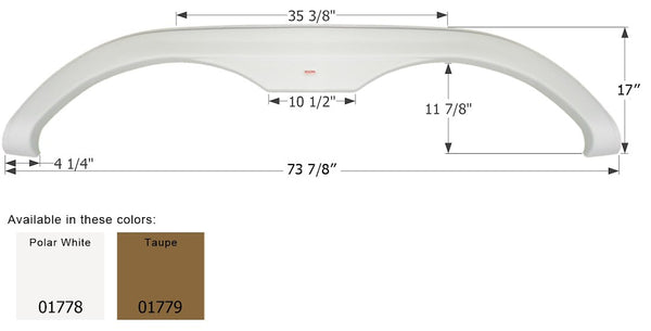 Icon Fender Skirt for Holiday Rambler (MPN: 01778)