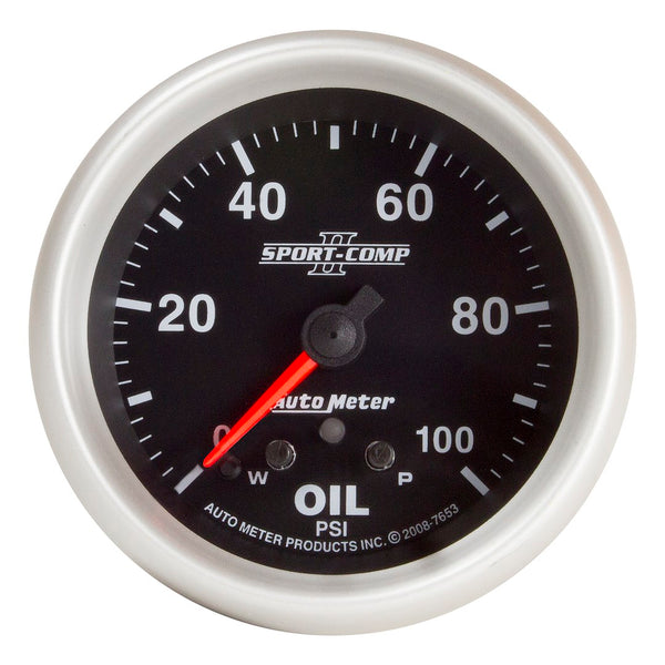 AutoMeter Sport-Comp II Oil Pressure Gauge (MPN: 7653)