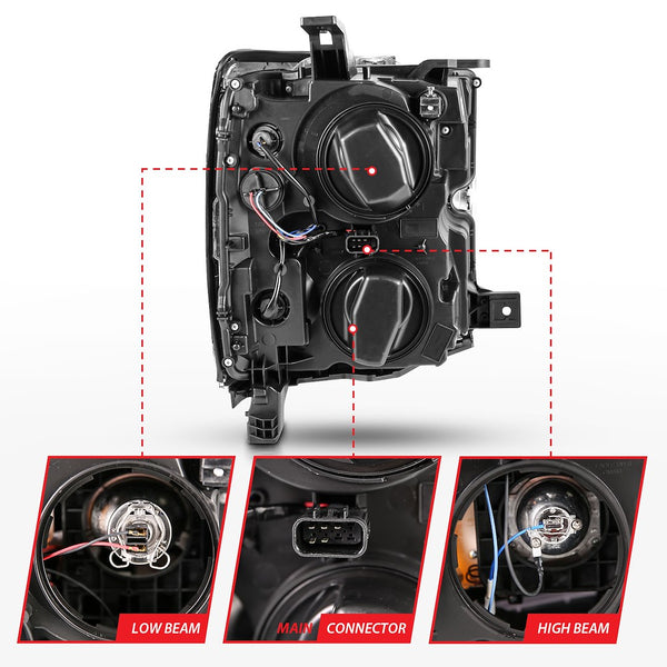 AnzoUSA Projector Headlight Assembly (MPN: 111359)