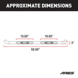 Aries 3 Inch Round Nerf Bar (MPN: 206003)