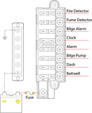 Blue Sea Fuse Block 8 Circuit (MPN: 5046-BSS)