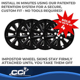 Coast To Coast Impostor Wheel Skin 17 Inch (MPN: IMP448BLK)