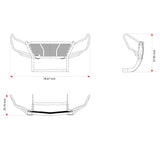 Black Horse Off Road Grille Guard (MPN: RU-DOSP07-B)