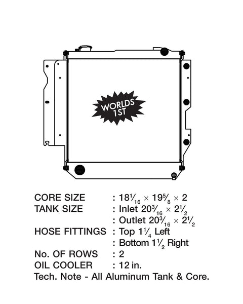 CSF Automotive Radiator (MPN: 7035)