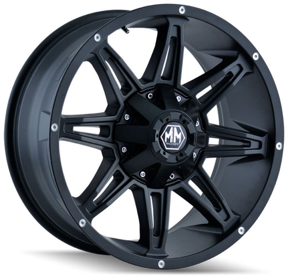 Mayhem Wheels 20 Inch Matte Black Wheel (MPN: 8090-2937MB18)