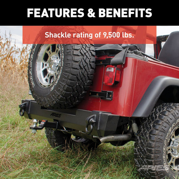 Aries TrailCrusher Jeep TJ Rear Bumper (MPN: 2157001)