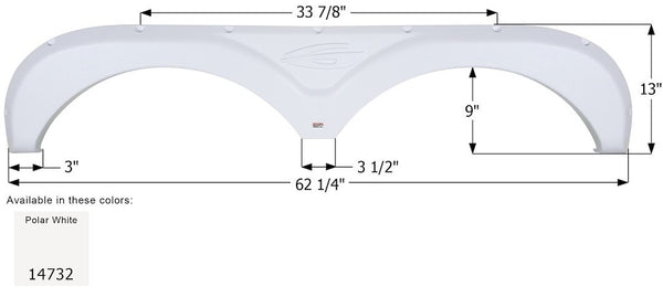 Icon Fender Skirt for Tandem Axle RVs (MPN: 14732)