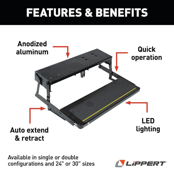 Lippert Components Tread Lite Power Step (MPN: 353620)