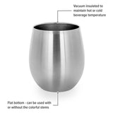 Camco Life Is Better At The Campsite Wine Tumblers (MPN: 53465)