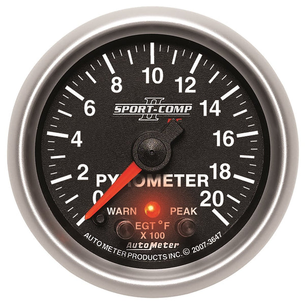 AutoMeter Gauge Pyrometer Sport-Comp II (MPN: 3647)