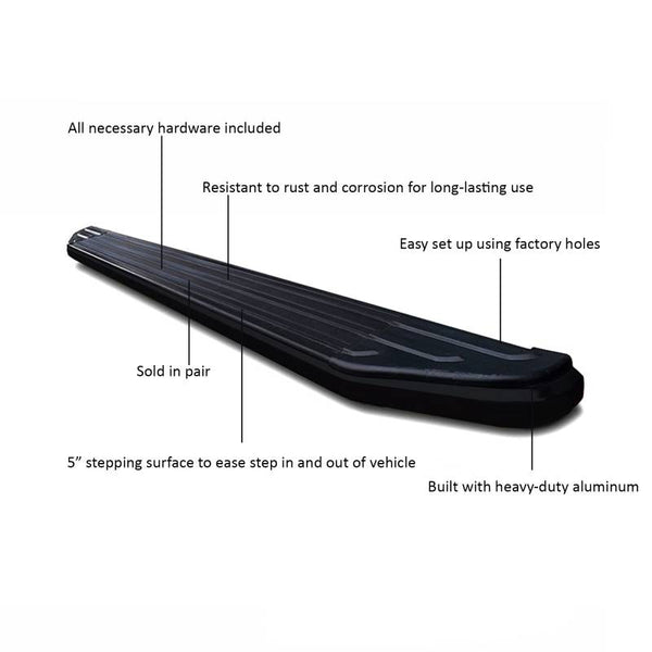 Black Horse Off Road Peerless Running Board (MPN: PR-H476BK)