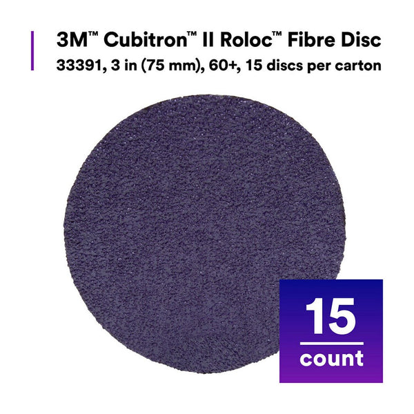 3M Cubitron II Roloc Fibre Disc (MPN: 33391)
