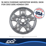 Coast To Coast Impostor Wheel Skin 16 Inch (MPN: IWCIMP86X)