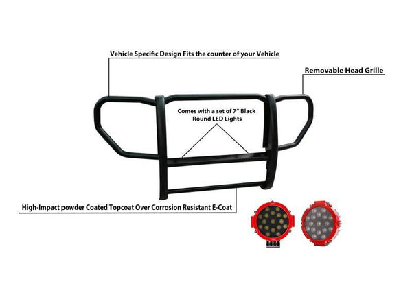 Black Horse Grille Guard Kit (MPN: 17A086400A-PLR)