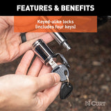 CURT Trailer Hitch Lock Pin with Coupler Lock (MPN: 23527)